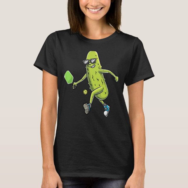 Pickle Dill Pickleball Player T Shirt (Framsida)