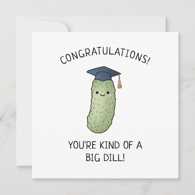 Pickle Dill Punsj Nyutexaminerad Examen Punsjig Hä Kort (Framsida)