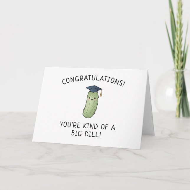Pickle Dill Punsj Nyutexaminerad Examen Punsjig Hä Kort (Framsida)