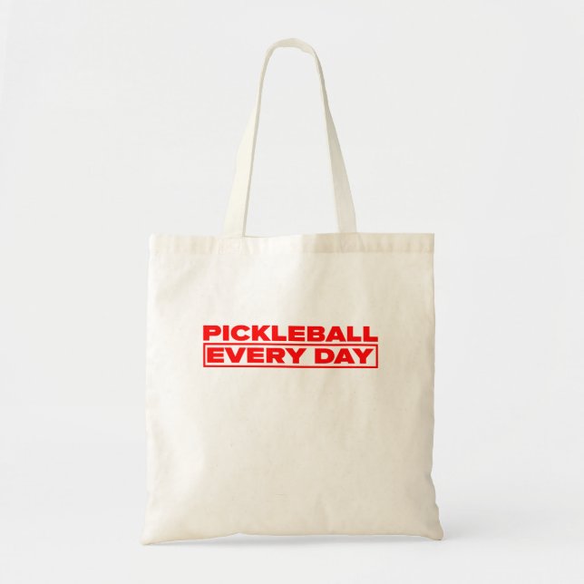 Pickle Every Day - Red logo -  Tote Bag Tygkasse (Framsidan)