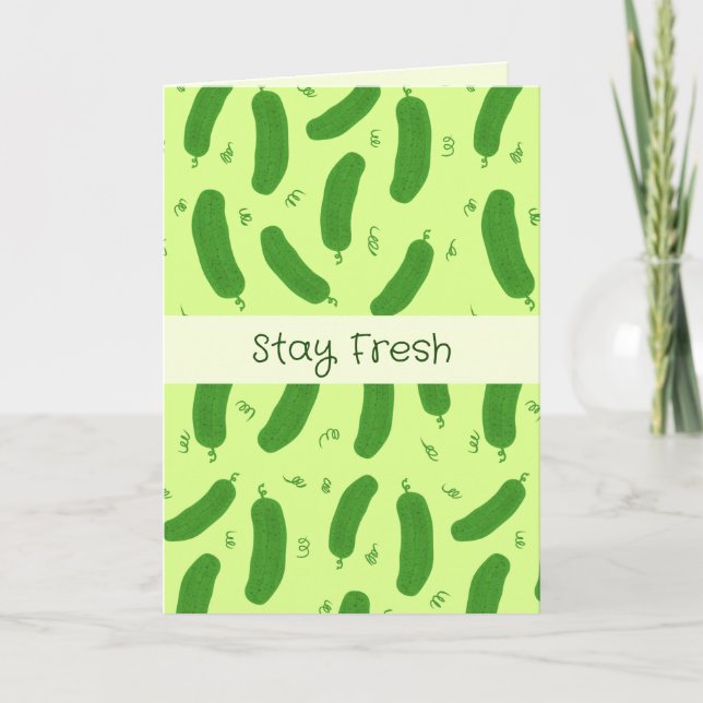 Pickle & Fresh Collection Födelsedag Kort (Framsida)