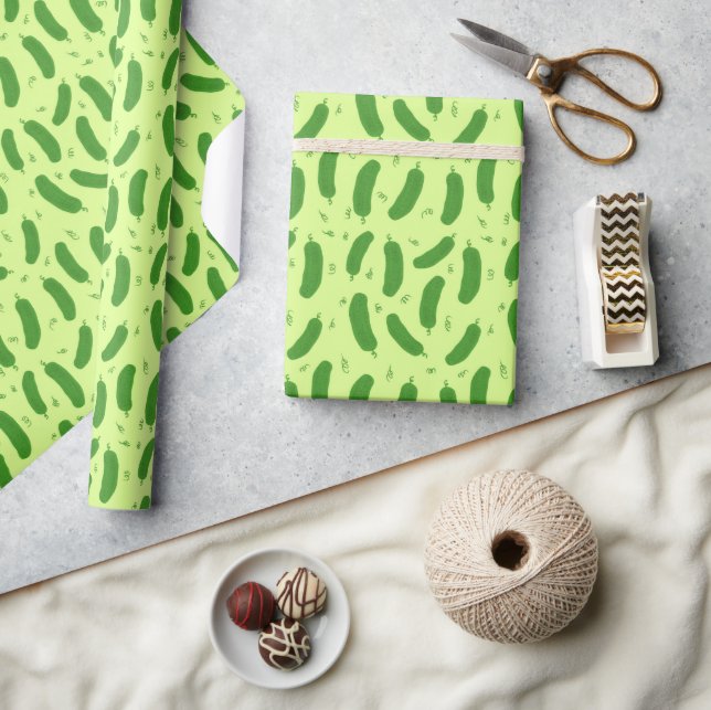 Pickle & Fresh Collection mönstrad Presentpapper (Hantverk)