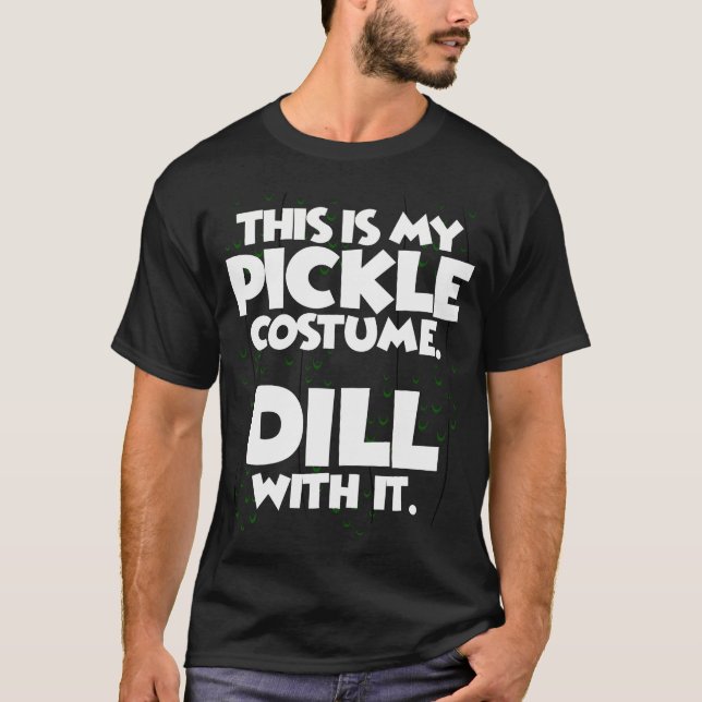 Pickle Halloween Costume Shirt Easy Funny Kvinnor T (Framsida)