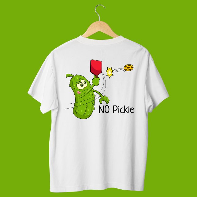 Pickle, INGEN PICKLE! Funny Pickleball Oversized T Shirt (Funny No Pickle T-Shirt)