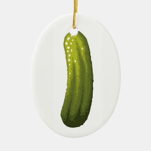 Pickle Julgransprydnad Keramik (Framsidan)