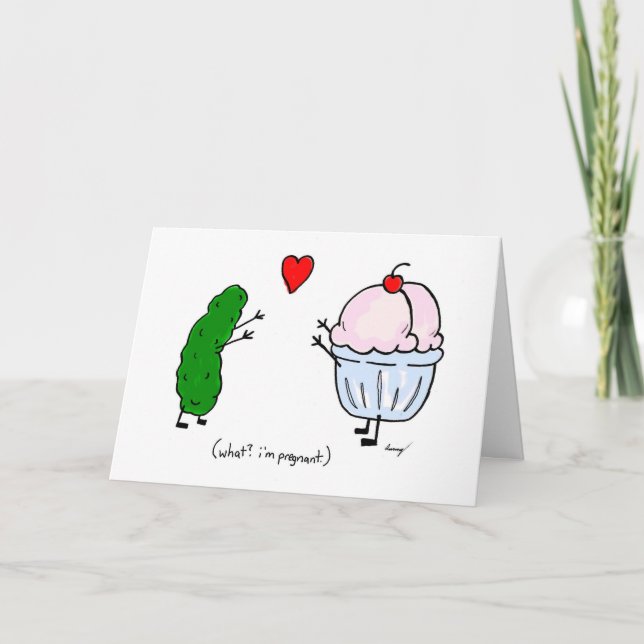 Pickle Kärlek Ice Cream Grattiss Card Kort (Framsida)