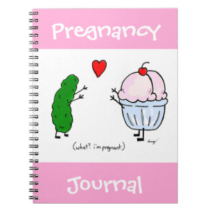 Pickle Kärlek Ice Cream Gravid Journal bärbar dato Anteckningsbok