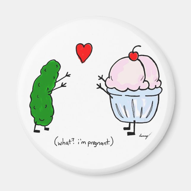 Pickle Kärlek Ice Cream Magnet (Framsidan)