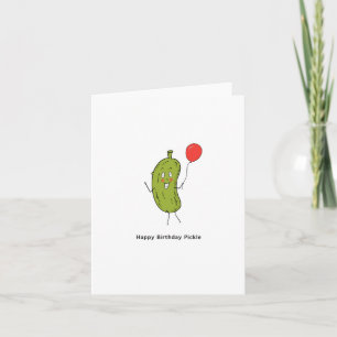 Pickle-kort för grattis på födelsedagen kort