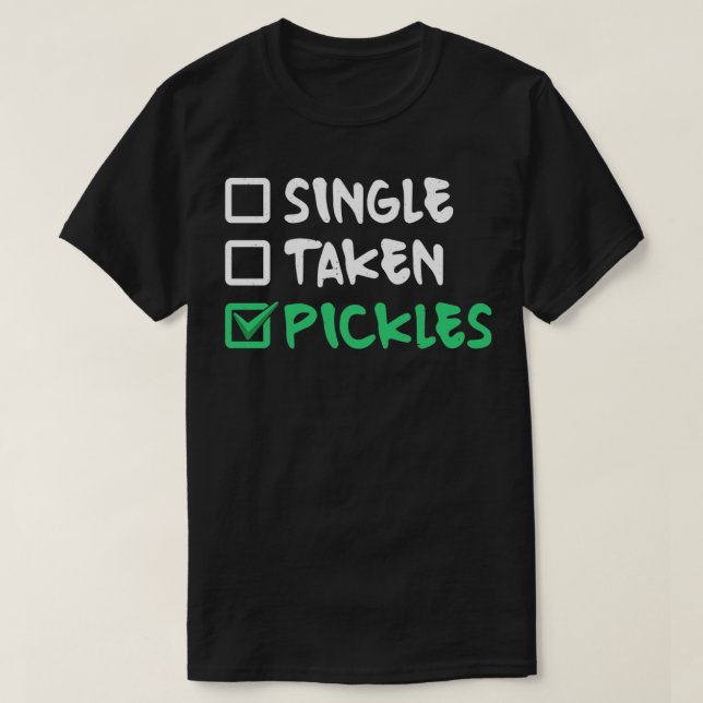 Pickle med enkelspån t shirt (Design framsida)