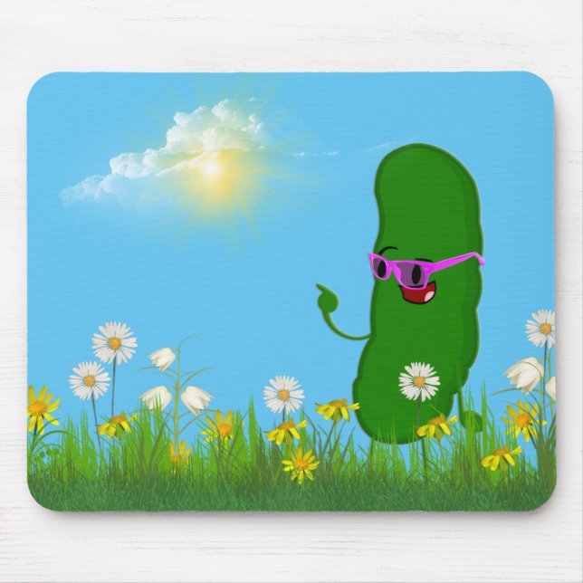 Pickle med Rosa glasögon Musmatta (Framsidan)