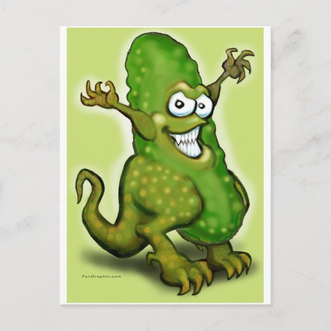 Pickle Monster Vykort (Framsida)