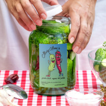 Pickle och Pepper Pals Funny Tecknad Pickles