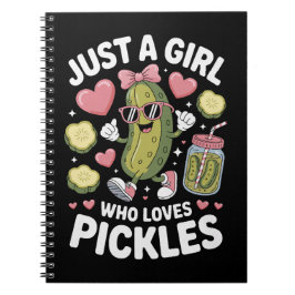 Pickle Passion Bara En Tjej Som Älskar Dill Anteckningsbok