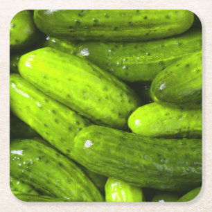 Pickle Pickle Älskare Gift Pickle Boll personalize Underlägg Papper Kvadrat