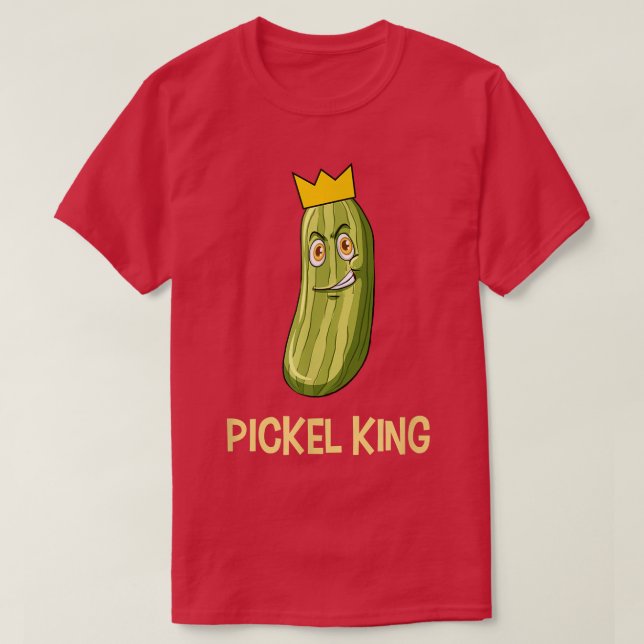 Pickle Pickles Kung Vegan Funny Food Veggie Älskar T Shirt (Design framsida)