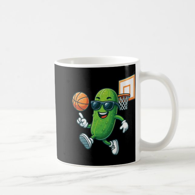 Pickle Playing Basketball Premium  Kaffemugg (Höger)