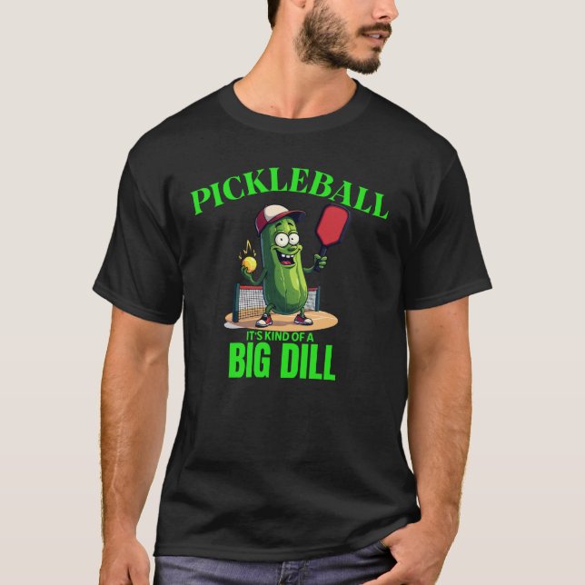 Pickle Power A Pickleball Pun T Shirt (Framsida)