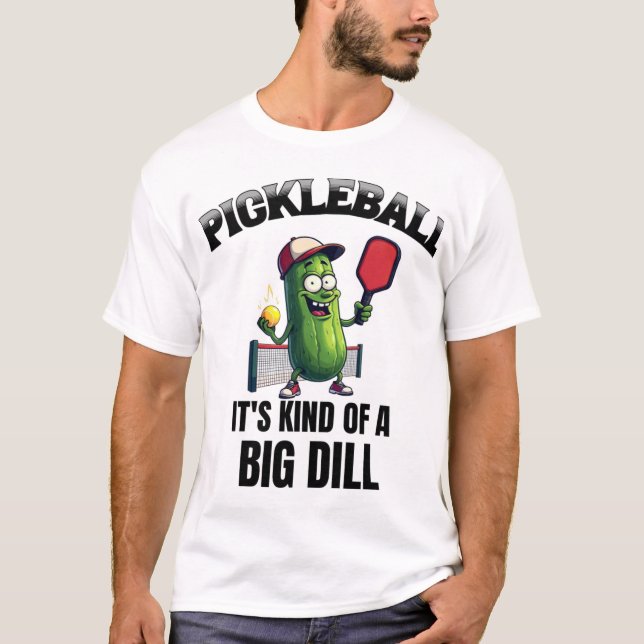 Pickle Power A Pickleball Pun T Shirt (Framsida)