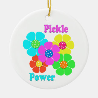 Pickle Power Pickleball Julgransprydnad Keramik