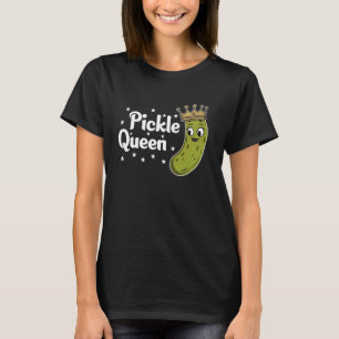 Pickle Queen Art for Women Kids Cucumber Pic T Shirt