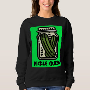 PICKLE QUEEN DAM SWEATSHIRT T SHIRT