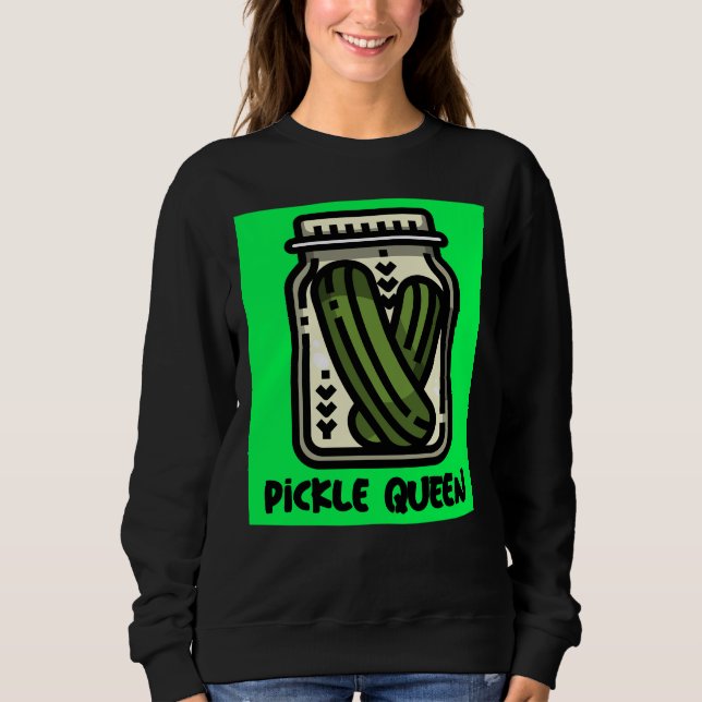PICKLE QUEEN DAM SWEATSHIRT T SHIRT (Framsida)