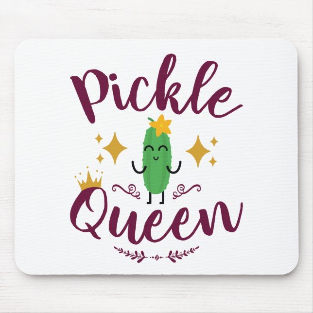 Pickle Queen Pickles Älskare Women Girls Musmatta (Framsidan)