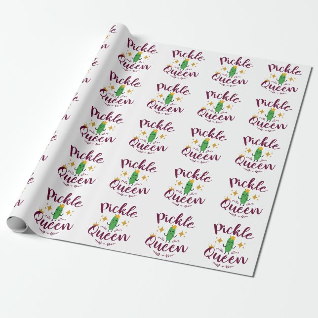 Pickle Queen Pickles Älskare Women Girls Presentpapper (Utrullad)
