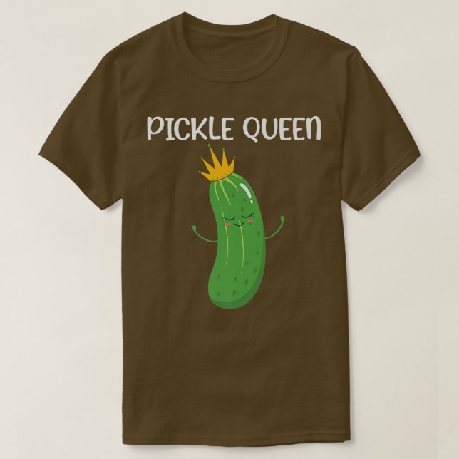 Pickle Queen Vegan T Shirt (Design framsida)