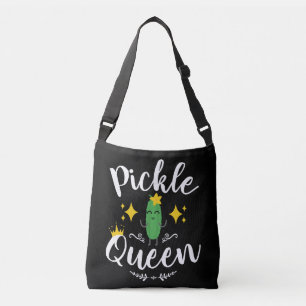 Pickle Queen Women Pickles Älskare Axelväska