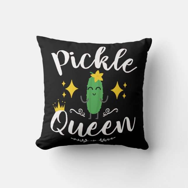 Pickle Queen Women Pickles Älskare Kudde (Framsida)