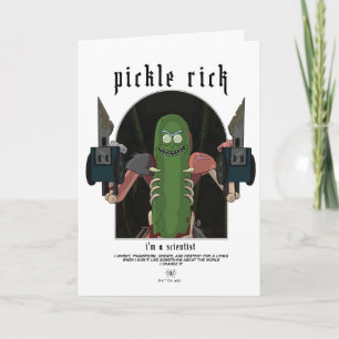 Pickle Rick - jag är en vetenskaplig offertgrafik Kort