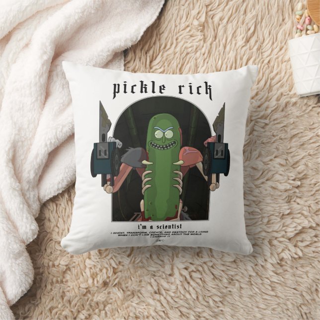 Pickle Rick - jag är en vetenskaplig offertgrafik Kudde (Filt)