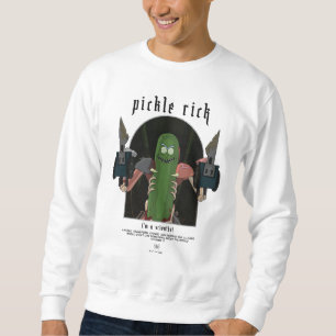 Pickle Rick - jag är en vetenskaplig offertgrafik Lång Ärmad Tröja