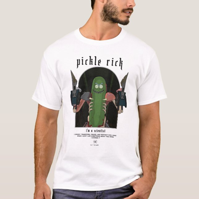 Pickle Rick - jag är en vetenskaplig offertgrafik T Shirt (Framsida)