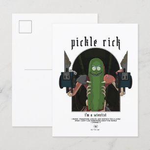 Pickle Rick - jag är en vetenskaplig offertgrafik Vykort