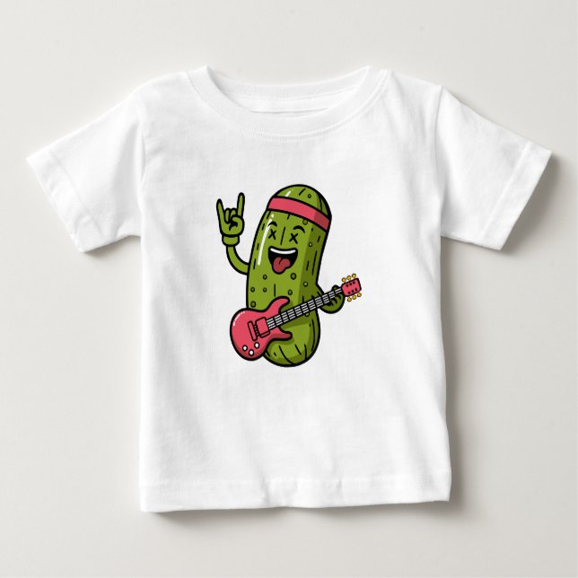 Pickle Rock Star T Shirt (Framsida)