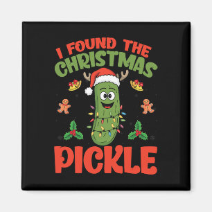 Pickle Santa Hat Julafton Ljus - jag hittade julen Magnet