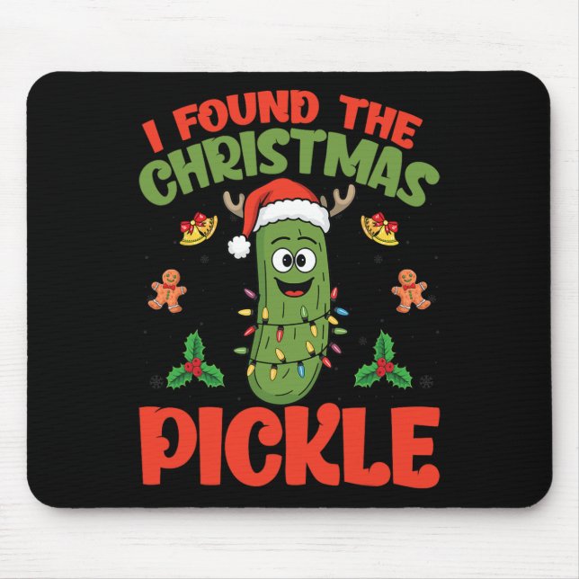 Pickle Santa Hat Julafton Ljus - jag hittade julen Musmatta (Framsidan)