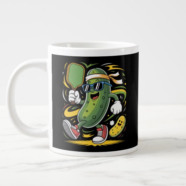 Pickle Spelar Pickleball Jumbo Mugg (Vänster)
