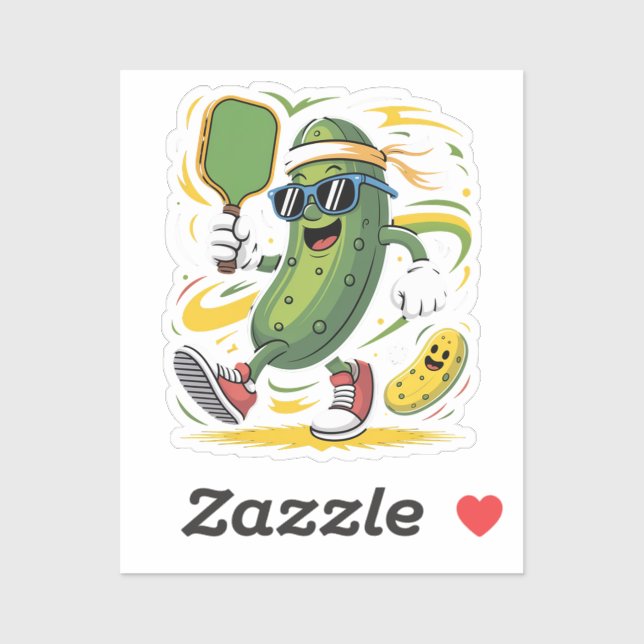 Pickle Spelar Pickleball Klistermärken (Ark)