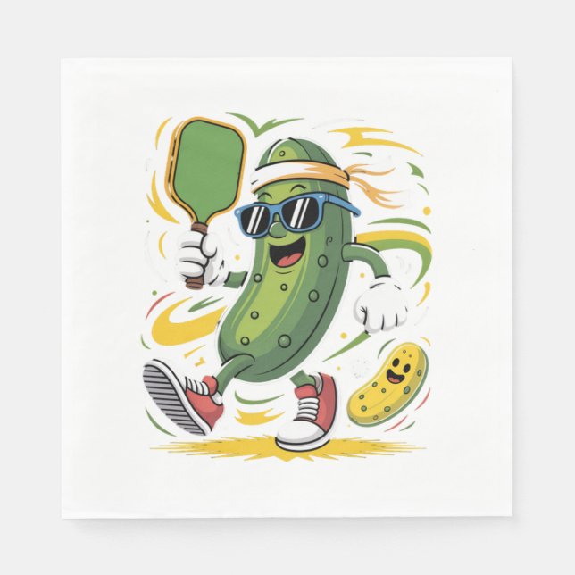 Pickle Spelar Pickleball Pappersservett (Framsidan)