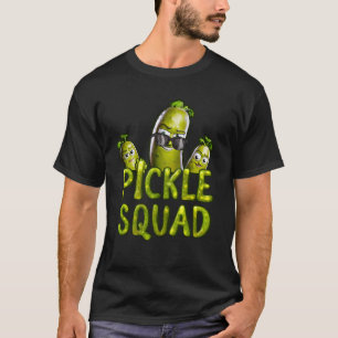 Pickle Squad Cool Gurka Karaktärer Tecknad Grönsak T Shirt