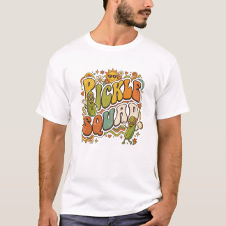 Pickle Squad Groovy Retro 70-tals Grafik T Shirt