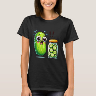 Pickle Surprise a Cucumber and a Burk of Skied Pic T Shirt