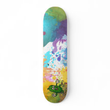 Pickle Tecknad film Färgglad Skateboard