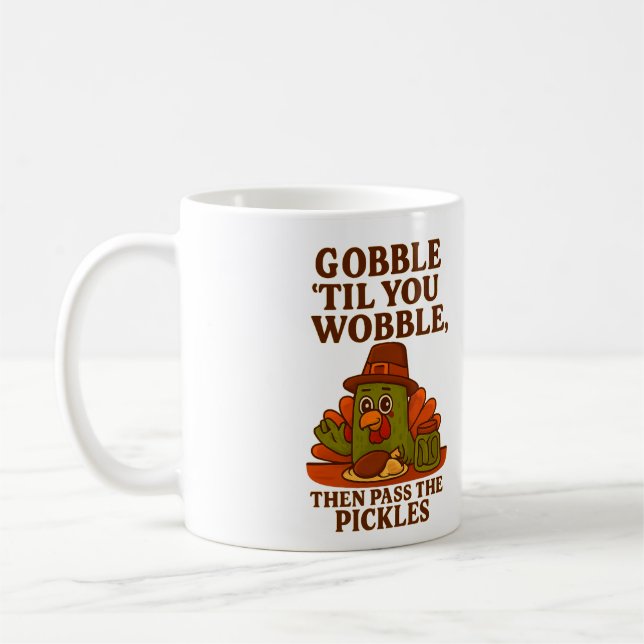 Pickle Thanksgiving Mug Kaffemugg (Vänster)
