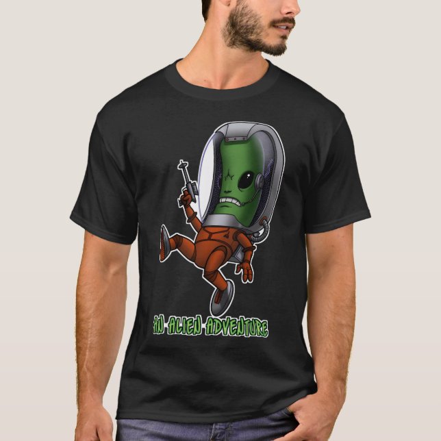Pickle Tony - An Alien Äventyr Webcomic T Shirt (Framsida)