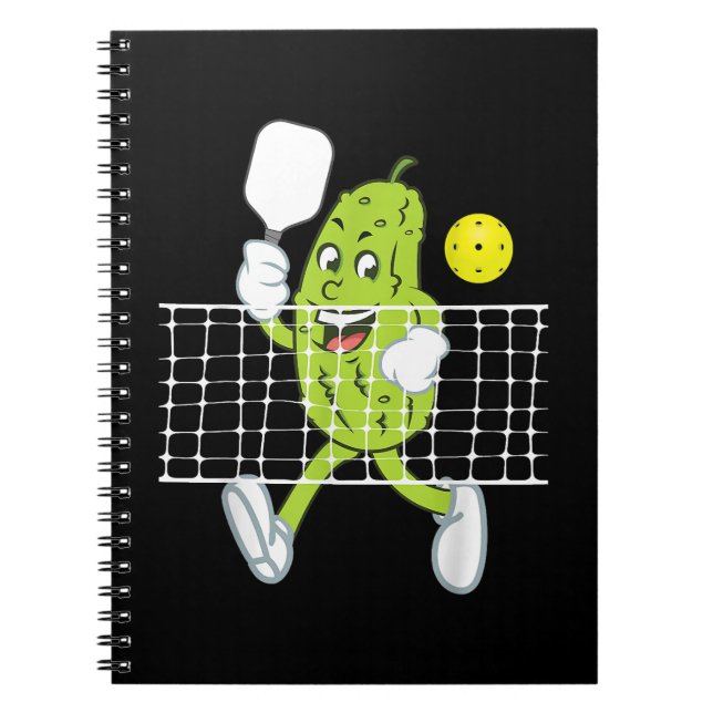 Pickle-uppspelningspickleball - lustig Pickleball  Anteckningsbok (Framsidan)